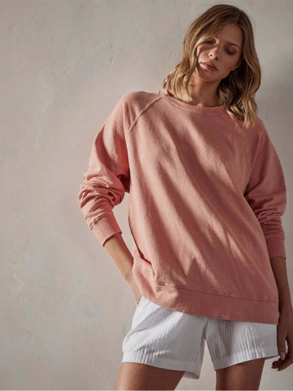 JAMES PERSE RELAXED TERRY SWEATSHIRT 1 - small
